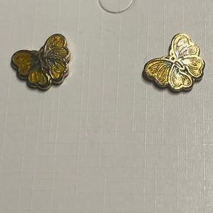 4 for $12: Butterfly gold tone earrings
